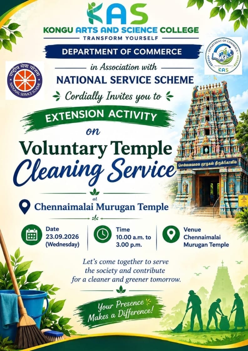 Voluntary Temple Cleaning Service Extension Activity